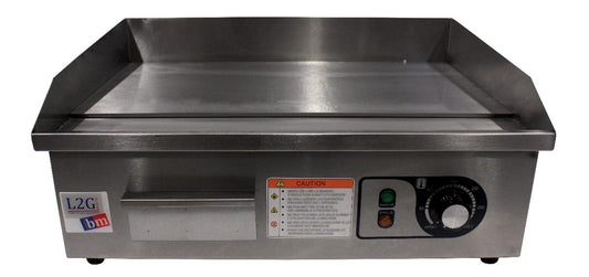 PLANCHA A SNACKER ELECTRIQUE 540MM DESSUS CHROME - SURF.UTILE 540X300 MM
