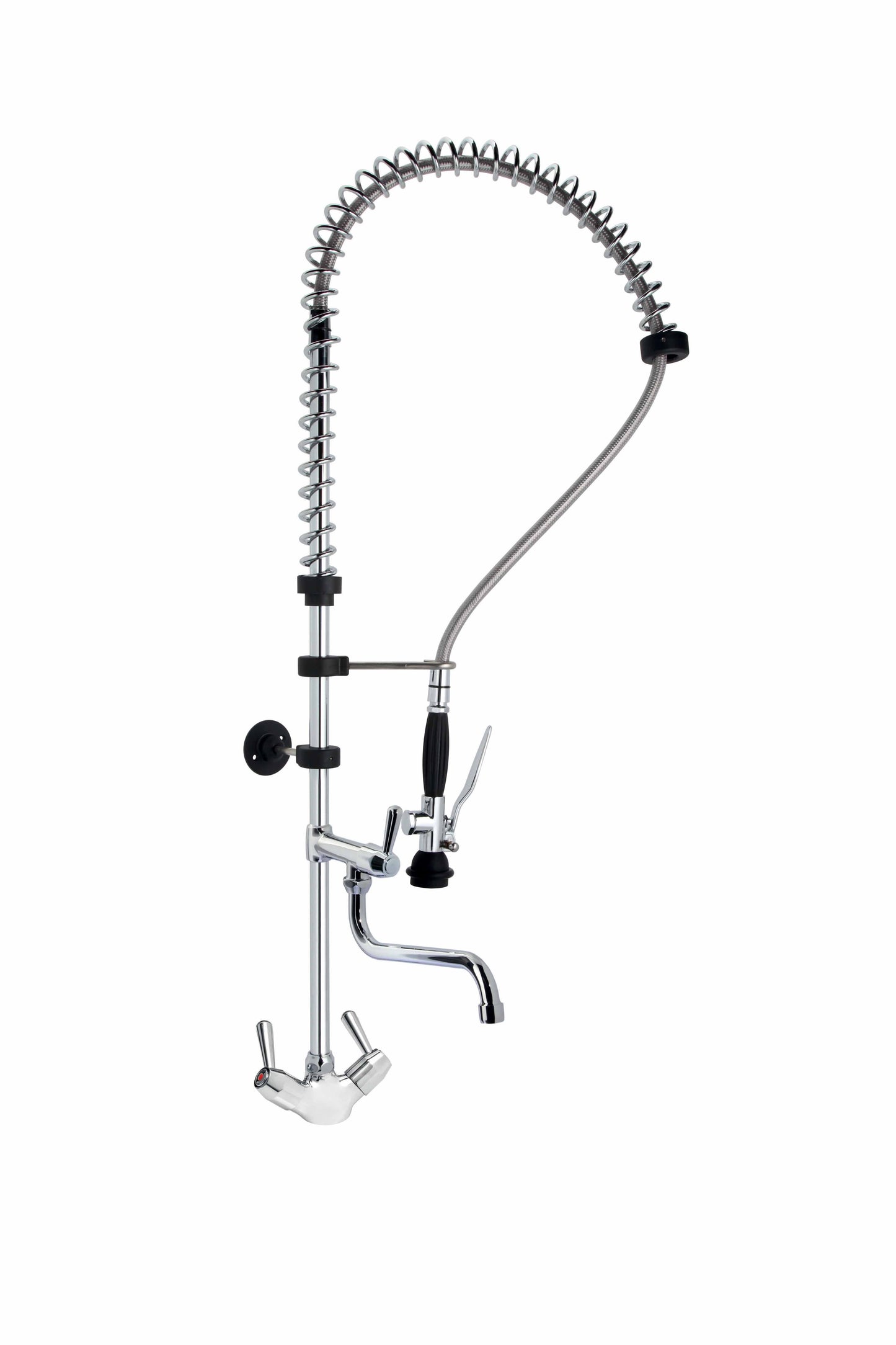 DOUCHETTE EC/EF SUR PLONGE, MONOTROU, - 1/4 DE TOUR, HAUTEUR 75 CM, COL DE CYGNE 300MM