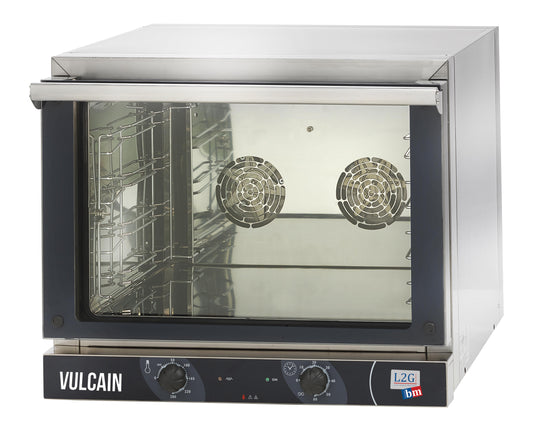 FOUR A CONVECTION MANUEL 4GN1/1,PORTE BASCUALANTE - MINUTERIE 60MIN,THERMOSTAT DE 0° A 280°, PAS 84MM