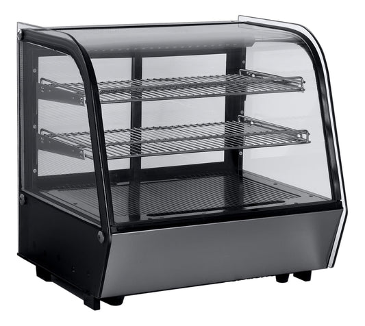 VITRINE DE PRESENTATION REFRIGEREE 120 LITRES, - +2/+12°C, 2 GRILLES, AVEC ECLAIRAGE LED