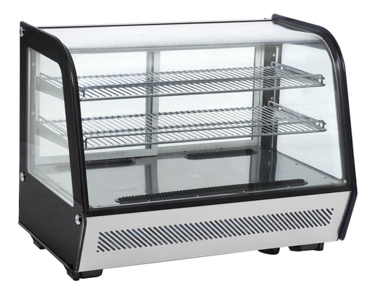 VITRINE DE PRESENTATION REFRIGEREE 160 LITRES, - +2/+12°C, 2 GRILLES, AVEC ECLAIRAGE LED