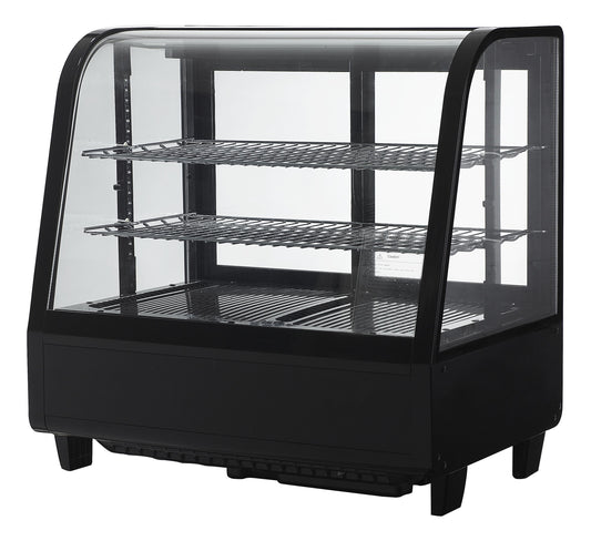 VITRINE DE PRESENTATION REFRIGEREE 100 LITRES, - +2/+12°C, 2 GRILLES, AVEC ECLAIRAGE LED