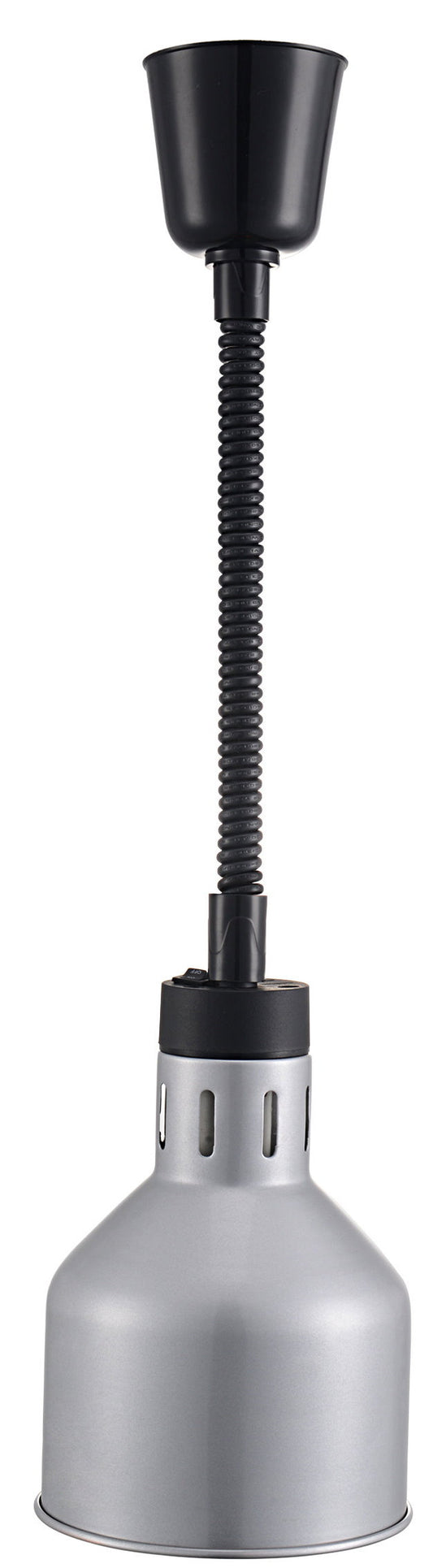 LAMPE CHAUFFANTE EN ACIER, CABLE L-1170MM AVEC - AMPOULE CHAUFFANTE TYPE E27 ET INTERRUPTEUR ON/OFF