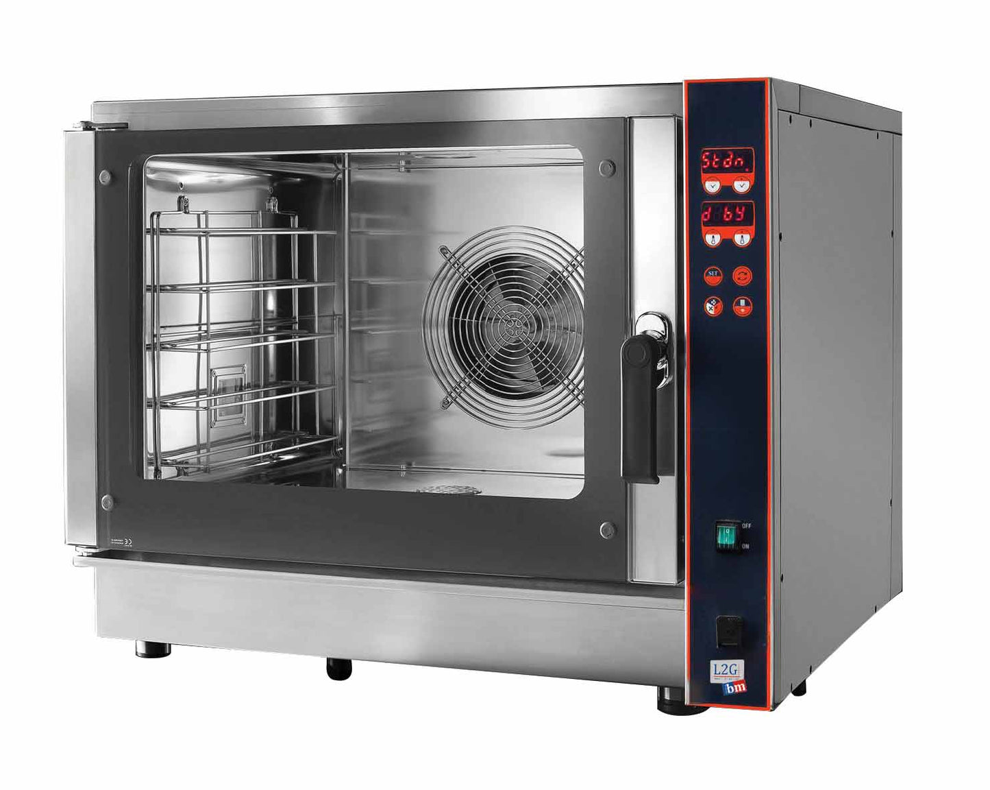 FOUR ELECTRIQUE MIXTE PROGRAMMABLE 5 NIV.GN1/1 OU - 600X400 MM VENTILATION LATERALE, INJECTION D'EAU