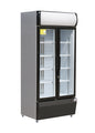 VITRINE A BOISSONS +1/+10°C,  - 2 PORTES BATTANTES VITREES, AVEC CLE, 4 ETAGERES
