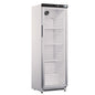 ARMOIRE POSITIVE PORTE VITRÉE - 400 L - FINITION BLANCHE