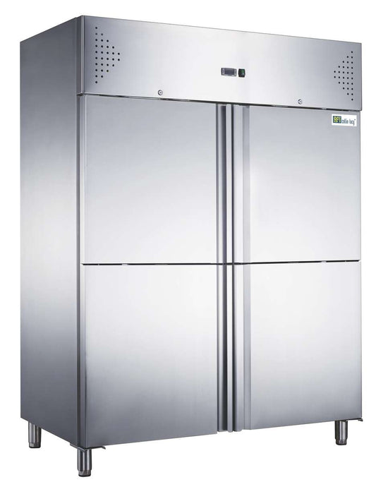 ARMOIRE RÉFRIGÉRÉE INOX GN 2/1 - 1400 L - POSITIVE - 4 DEMI PORTES