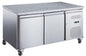 TABLE RÉFRIGÉRÉE PÂTISSIÈRE 600 X 400 - POSITIVE - 2 PORTES - PLAN DE TRAVAIL GRANIT