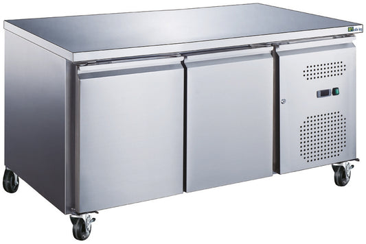 TABLE RÉFRIGÉRÉE POSITIVE GN 1/1 - SANS DOSSERET - 2 PORTES