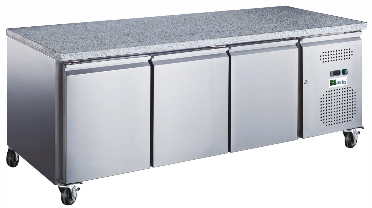TABLE RÉFRIGÉRÉE PÂTISSIÈRE 600 X 400 - POSITIVE - 3 PORTES