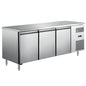 TABLE RÉFRIGÉRÉE POSITIVE GN 1/1 - SANS DOSSERET - 3 PORTES - CLASSE A