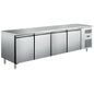 TABLE RÉFRIGÉRÉE POSITIVE GN 1/1 - SANS DOSSERET - 4 PORTES - CLASSE A