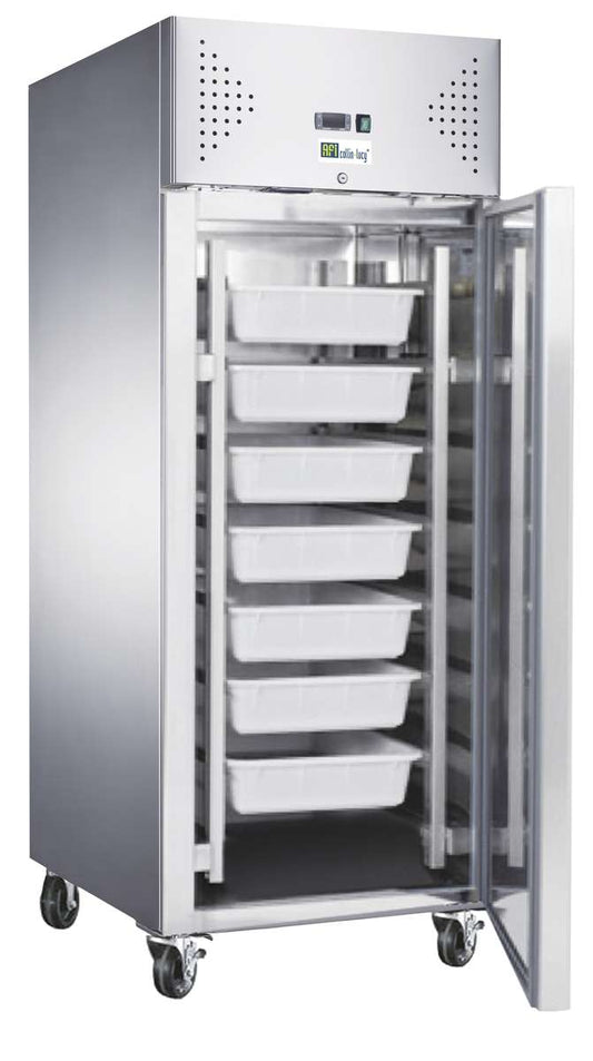 ARMOIRE RÉFRIGÉRÉE INOX À POISSONS - POSITIVE - 600 L