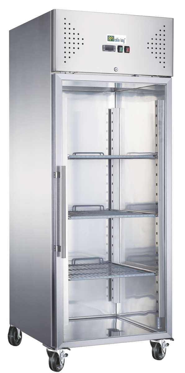 ARMOIRE RÉFRIGÉRÉE INOX GN 2/1 - 650 L - POSITIVE - 1 PORTE VITRÉE
