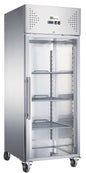 ARMOIRE RÉFRIGÉRÉE INOX GN 2/1 - 650 L - POSITIVE - 1 PORTE VITRÉE