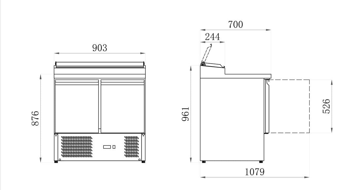 SALADETTE POSITIVE - 2 PORTES