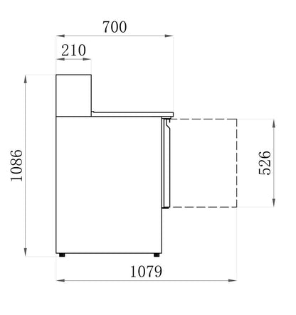 MEUBLE PIZZAS RÉFRIGÉRÉ POSITIF - GAMME ECO - 2 PORTES