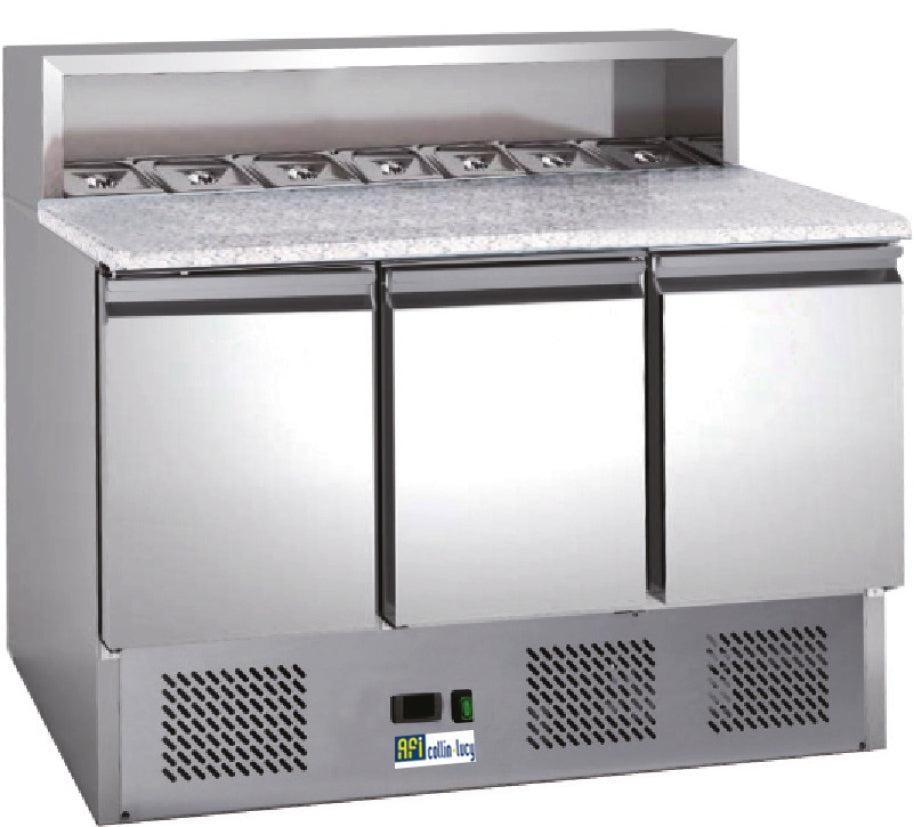 MEUBLE PIZZAS RÉFRIGÉRÉ POSITIF - GAMME ECO - 3 PORTES