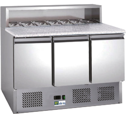 MEUBLE PIZZAS RÉFRIGÉRÉ POSITIF - GAMME ECO - 3 PORTES