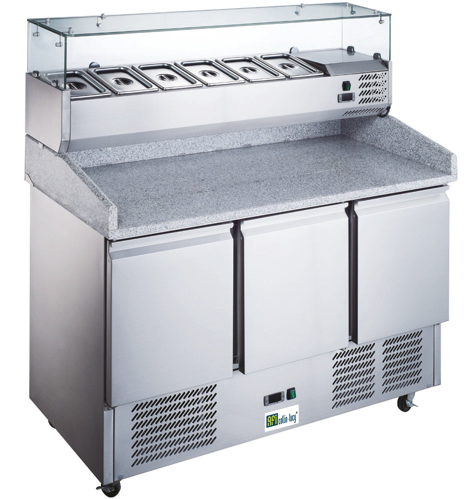 MEUBLE PIZZAS RÉFRIGÉRÉ POSITIF - GAMME ECO - 3 PORTES
