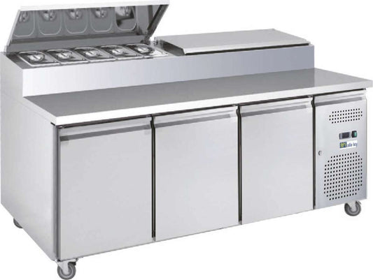 MEUBLE DE PRÉPARATION POSITIF - 3 PORTES - PROF 700 MM