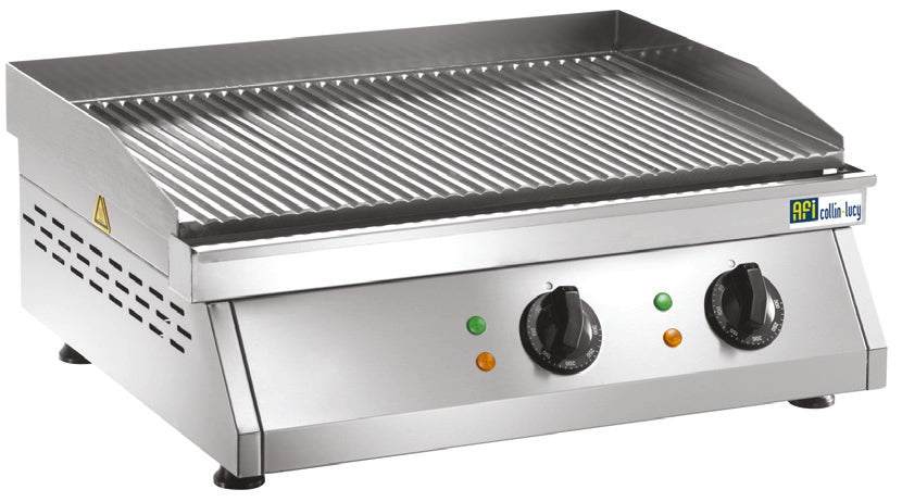 PLAQUE À SNACKER ÉLECTRIQUE - RAINURÉE - 2 ZONES