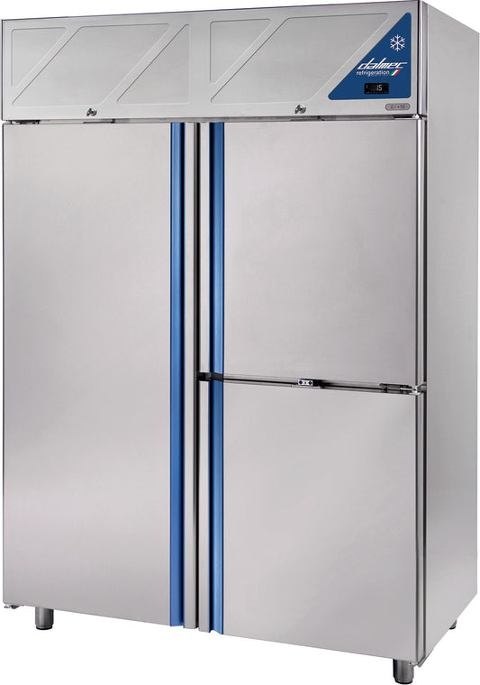 Armoire à poissons -2/+10°C - GN 2/1 - 1 porte pleine + 2 portillons - 1400 L - DAPO1412P-3 - Dalmec