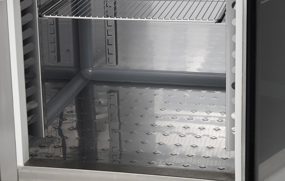 Armoire démontable positive 0/+10°C - 1400 L - 1 porte pleine - 1000 x 1000 - Tôle peinte en blanc - DADM1400PB-3 - Dalmec