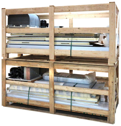 Armoire démontable positive 0/+10°C - 1400 L - 1 porte pleine - 1000 x 1000 - Tôle peinte en blanc - DADM1400PB-3 - Dalmec