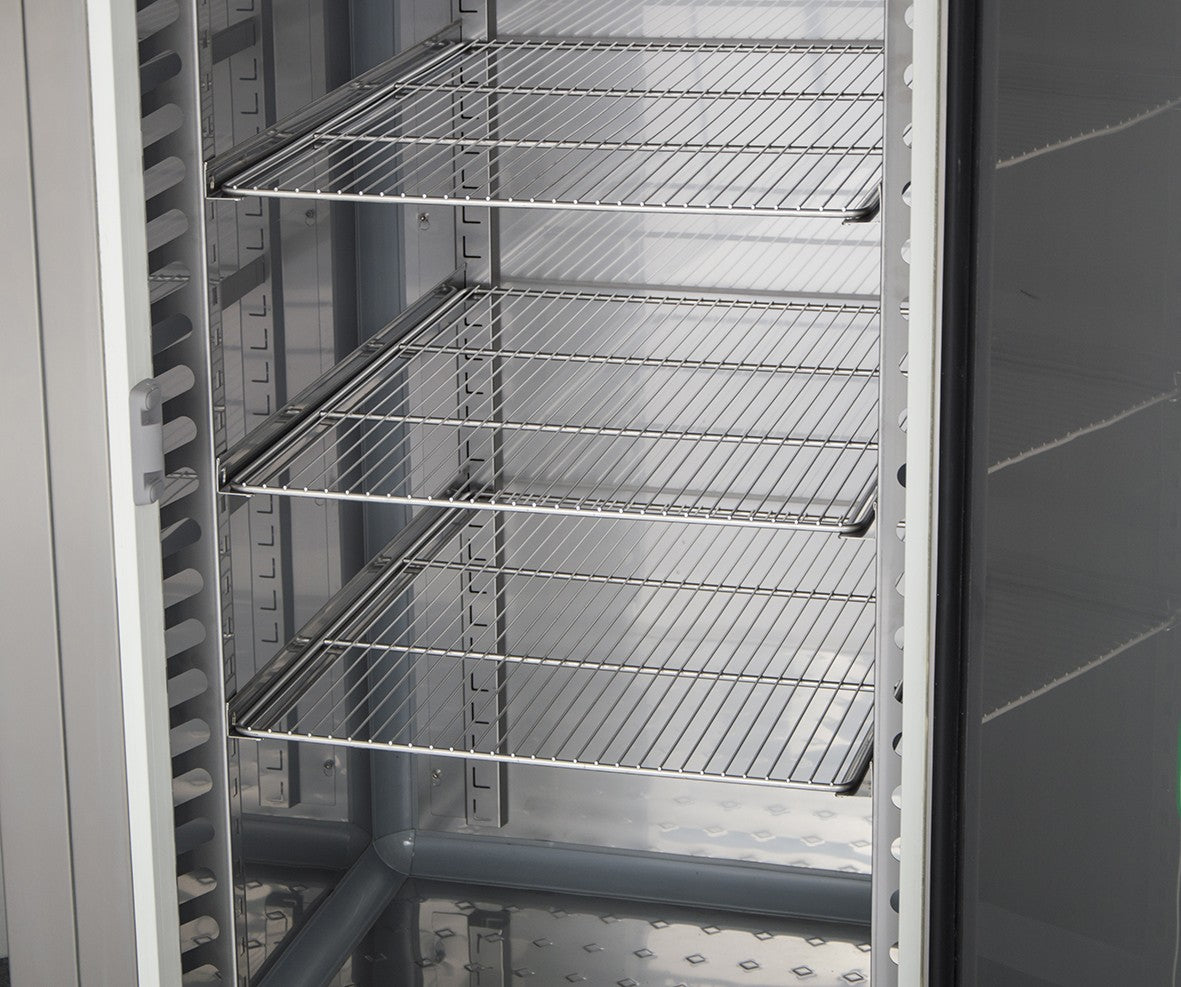 Armoire démontable positive 0/+10°C - 1400 L - 1 porte pleine - 1000 x 1000 - Tôle peinte en blanc - DADM1400PB-3 - Dalmec