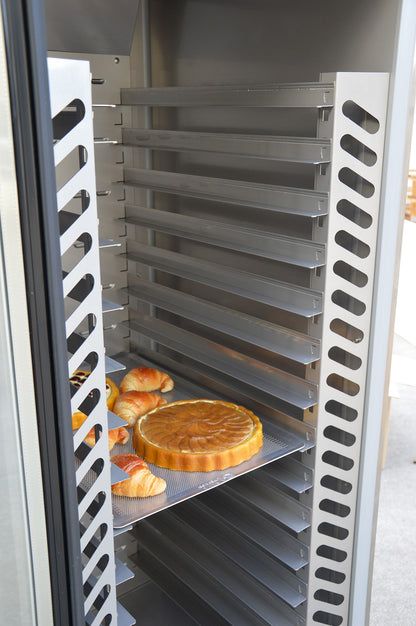 Armoire pâtissière positive -2/+10°C - 1400 L - 600 x 400 - 1 porte pleine + 2 portillons - DAP1412P-3 - Dalmec