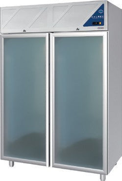 Armoire réfrigérée 0/+10  / -18/-22 - 2 portes vitrées - 1400 L - Avec groupe logé - DA1400PNV-3 - Dalmec