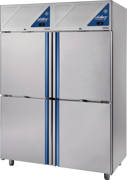 Armoire réfrigérée 0/+10  / -18/-22 - 4 portillons - 1400 L - Avec groupe logé - DA1404PN-3 - Dalmec