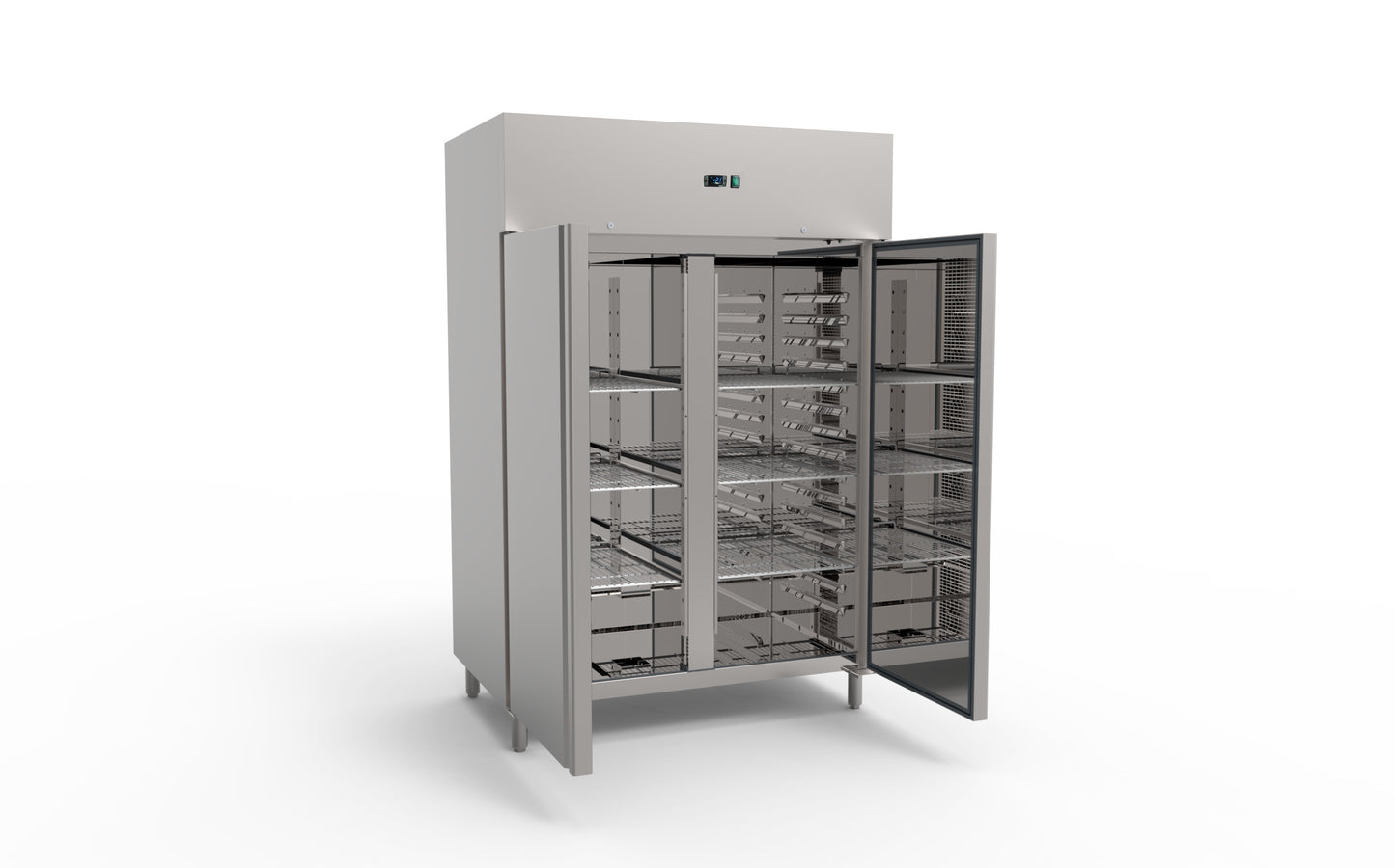 Armoire réfrigérée positive -2 / + 8°C - 1200 litres - 2 portes pleines - AGE1200TN