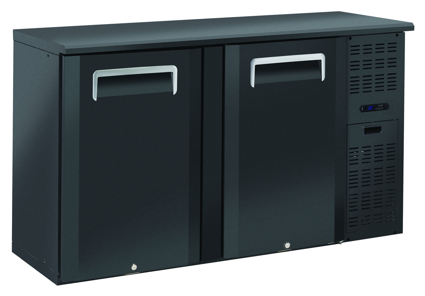 Arrière-bars Skinplate - 2 portes pleines - 315 litres - 4 étagères - Groupe logé - AB200 - Nosem