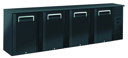 Arrière-bars Skinplate - 4 portes pleines - 618 litres - 8 étagères - Groupe logé - AB400 - Nosem