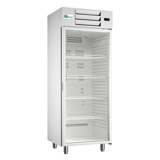 ARMOIRE POSITIVE PORTE VITRÉE - GN 2/1 - FINITION BLANCHE