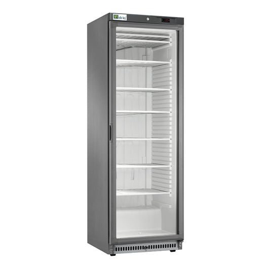 ARMOIRE NÉGATIVE PORTE VITRÉE - 268 L - FINITION INOX