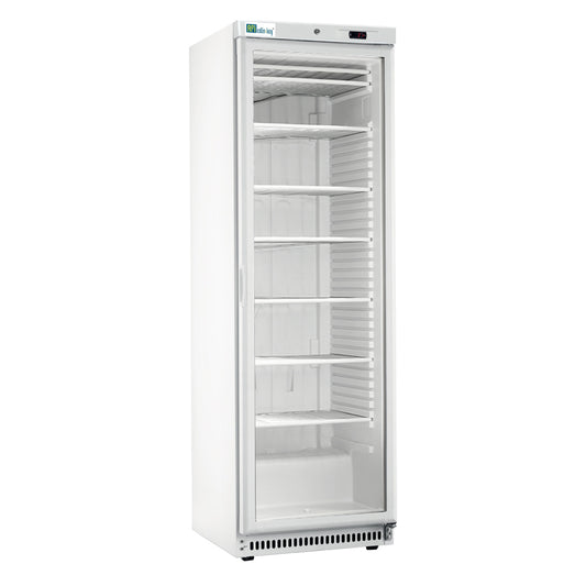 ARMOIRE NÉGATIVE PORTE VITRÉE - 268 L - FINITION BLANCHE