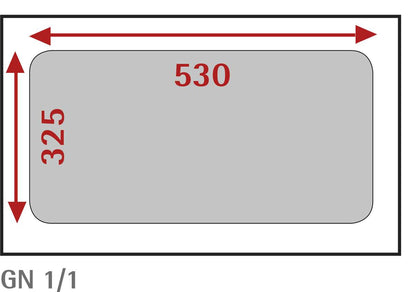 BAC INOX GN 1/1 - PROF. 325 MM