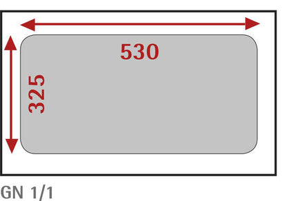 BAC INOX GN 1/1 - PROF. 325 MM