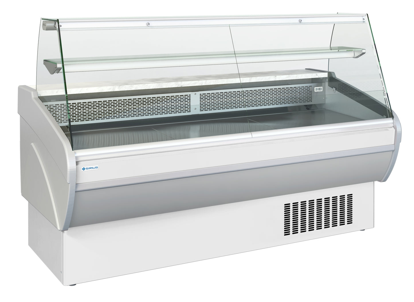 COMPTOIR D'EXPOSITION - VITRAGE DROIT - PROF 931 MM - FROID STATIQUE