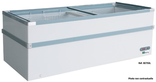 CONGÉLATEUR BAHUT - PORTES VITRÉES COULISSANTES - 528 L