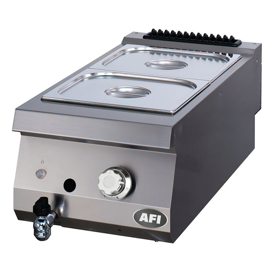 BAIN-MARIE GAZ - GAMME 900 - 2 X GN 2/3