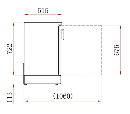 ARRIÈRE-BAR - 1 PORTE VITRÉE BATTANTE