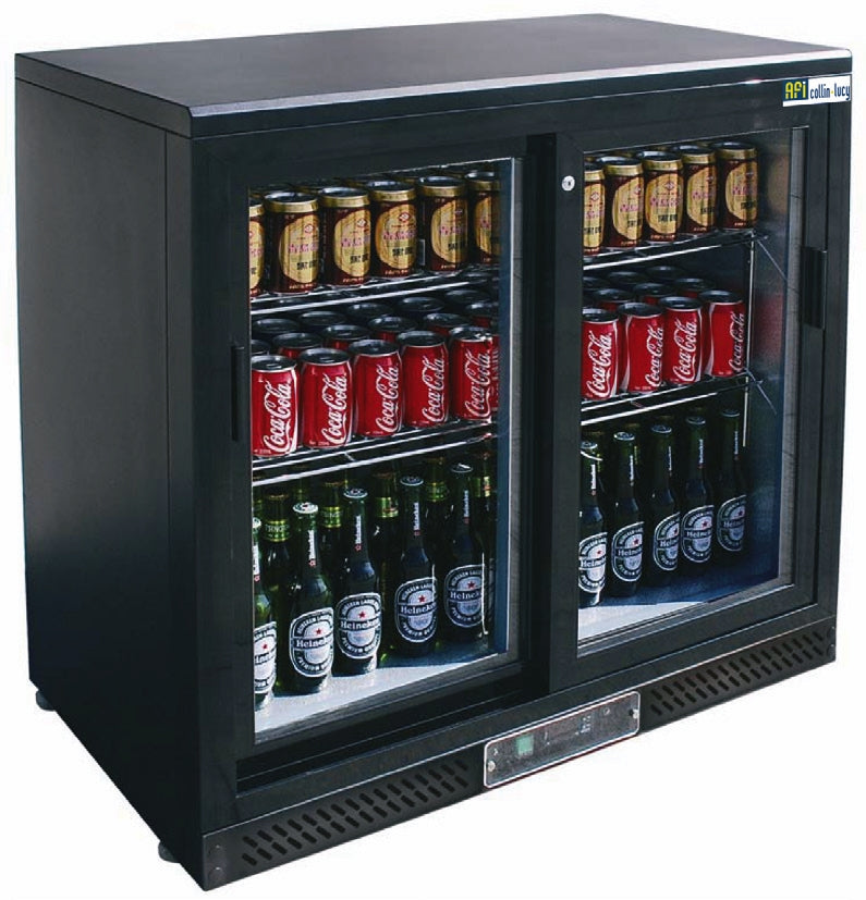 ARRIÈRE-BAR - 2 PORTES VITRÉES COULISSANTES