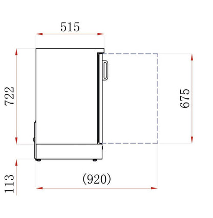 ARRIÈRE-BAR - 3 PORTES VITRÉES BATTANTES