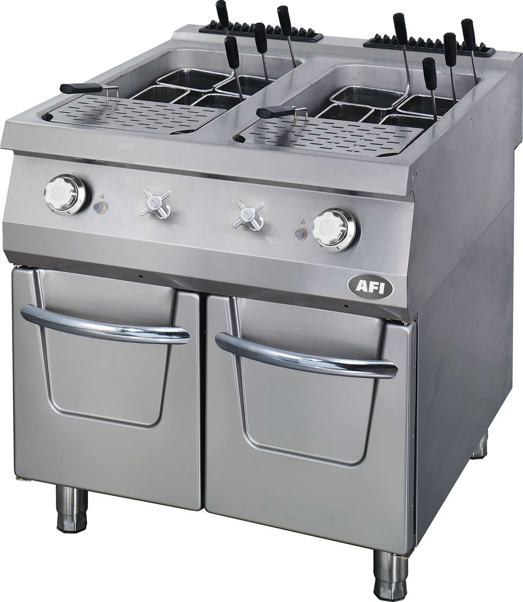 CUISEUR À PÂTES GAZ SUR PLACARD FERMÉ - GAMME 900 - 40 + 40 L