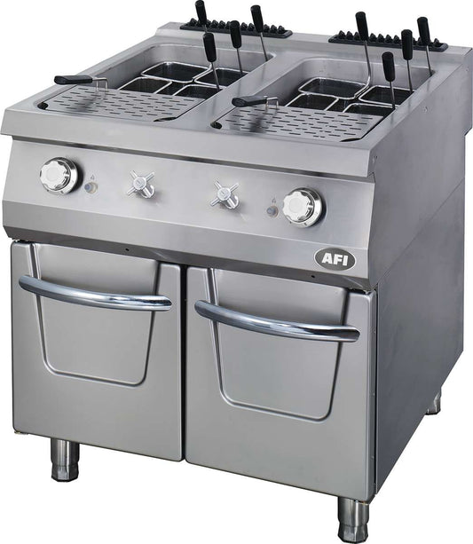 CUISEUR À PÂTES GAZ SUR PLACARD FERMÉ - GAMME 900 - 40 + 40 L