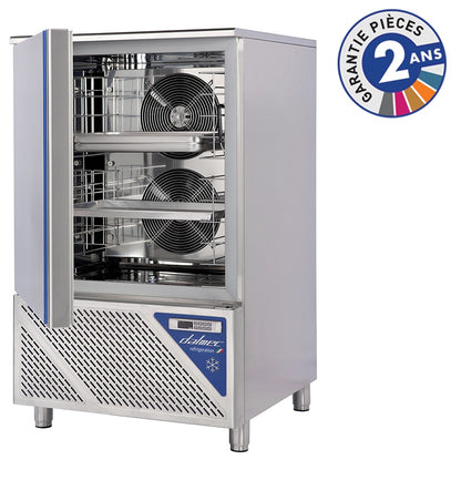 Cellule de refroidissement et de congélation +90/-18°C - 10 niveaux GN 1/1 ou 600 x 400 mm - Dalmec - BC1090-3